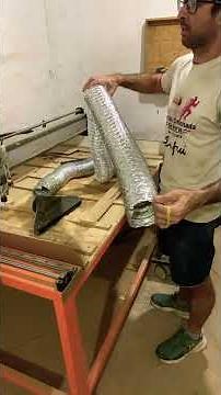 Testing the aluminized duct in the suction system.