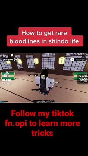How to spin rare bloodlines in shindo life