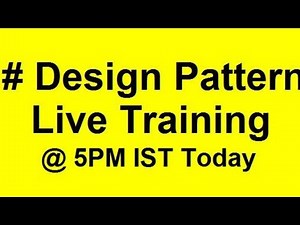 Design Pattern Training | Design Pattern C# Tutorial | CSharp Design Patterns Course