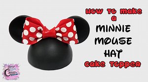 4.1K views · 129 reactions | If you're a Cake Artist and haven't been asked to make a Minnie Mouse hat cake topper.... TRUST ME... YOU WILL.... LOL! I've lost count of how many of these I've made! Each time, they're just as fun! If you'd like to learn how to make them, check out our EASY step by step tutorial. Here's a little sneak peak for you. You can check out the FULL TUTORIAL in our Krazy Kool Cakes YouTube channel. Enjoy! ♥️ | Krazy Kool Cakes & Designs by Laura E. Varela | Facebook