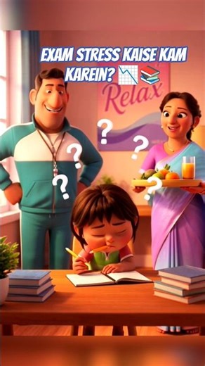 Exam Stress Kaise Kam Karein? 📉📚 | Parents Ka Support |#cartoon #shorts