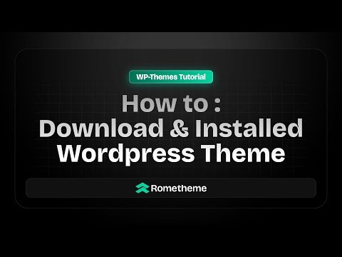 WordPress Theme Tutorial: Download & Install Wordpress Theme Powered by RTMkit (1/4)