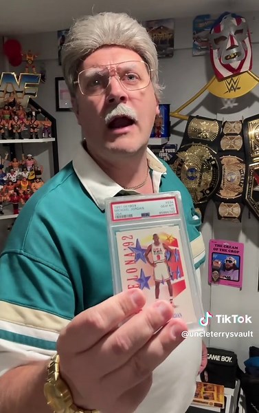 Got this card from Michael Air Jordan himself, bud - Uncle Terry #basketballcards #michaeljordan