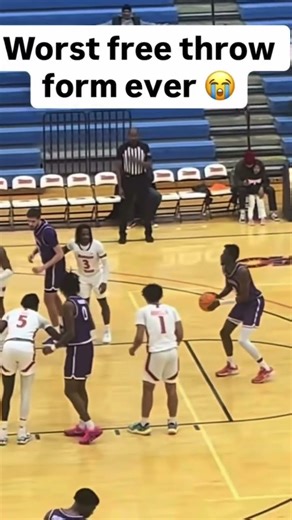 Ugliest free throw form 🤮
