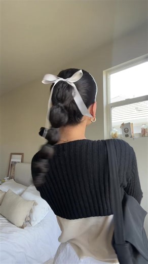 Greasy Hair Day Hairstyle: Slick Backs & Hair Bows