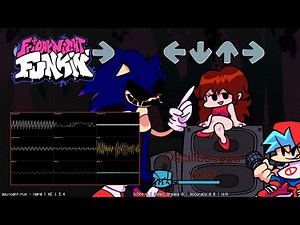 Friday Night Funkin' You Can't Run, but adapted to the original Sonic music [Oscilloscope view]