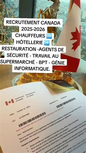 Le programme Canadien🇨🇦 d'immigration et Citoyenneté ouvre ses portes aux reste du monde pour le programme des voyages 🇨🇦✈️🇨🇦 : -Jobs vacances - Besoin de visa🇨🇦 pour les touristes - Recrutement - Visa🇨🇦 de famille - Et autres Pour plus d'informations contactez moi par