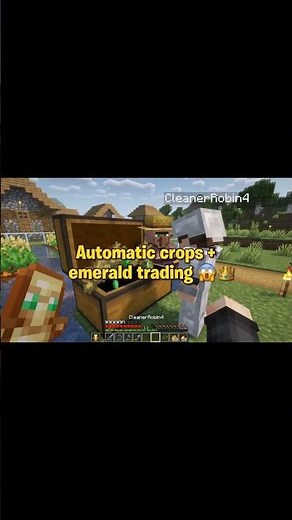 Farmer Villagers Harvest and Replant Automatically in Minecraft