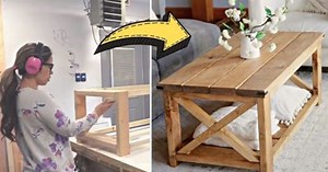 How To Build A $40 Farmhouse Coffee Table