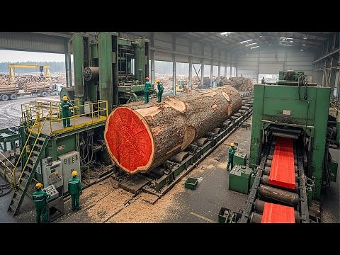 Inside the Fastest Automatic Sawmill in America: Turning Massive Washington Trees into Lumber