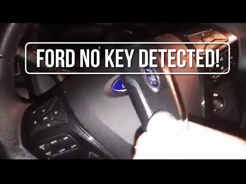 How to start Ford explorer with dead key fob 2016-2019