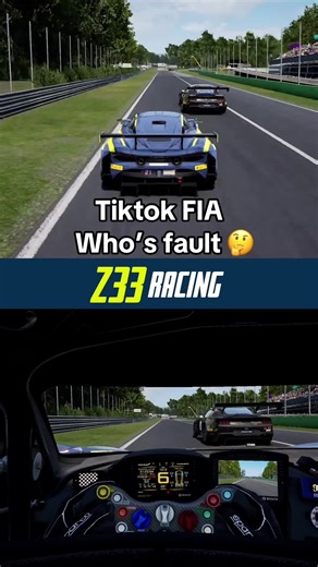 Understanding Fault in Sim Racing Scenarios