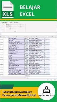 Tutorial Membuat Kolom Pencarian (Search Box) di Microsoft Excel dengan Rumus Filter