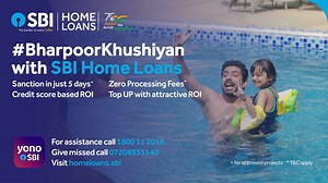 Go Ahead, Go Big. Move into a bigger home with low rate of interest by SBI Home Loans. Apply now at: homeloans.sbi #BharpoorKhushiyanWithSBI #HomeLoans #SBIHomeLoan #AzadiKaAmritMahotsavWithSBI | State Bank of India