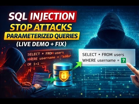 SQL Injection Explained: Stop Attacks with Parameterized Queries (Live Demo + Fix)