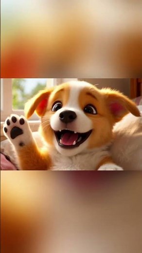 Puppy Waving Happily 😭💛 | Cutest Hi Ever!