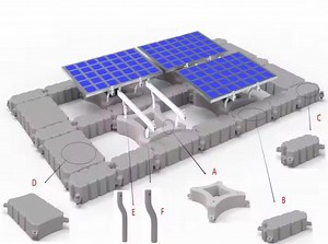 [Hot Item] Steel Structure Floating Solar Panel System with HDPE Floating Solar System for Water Use