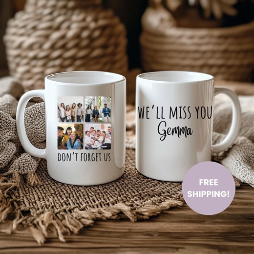 Funny Coworker Retirement Mug, Personalized Leaving Gift, Custom Photo and Name Coffee Cup - Etsy