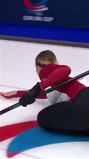 Curler Gets Taken for a Ride… You Won’t Believe It 😳🥌 #Wintersports #funnyshorts #funny #ai