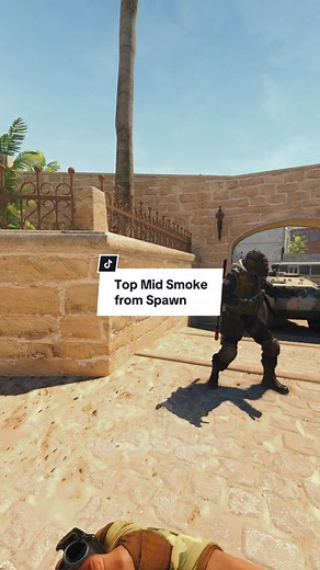 Mirage Top Mid Smoke from Spawn Tutorial