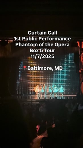 22K views · 11 reactions | Curtain call from first public performance of Phantom of the Opera US Tour. @phantomtour @hippodromebway | FlagBridge Designs | Facebook