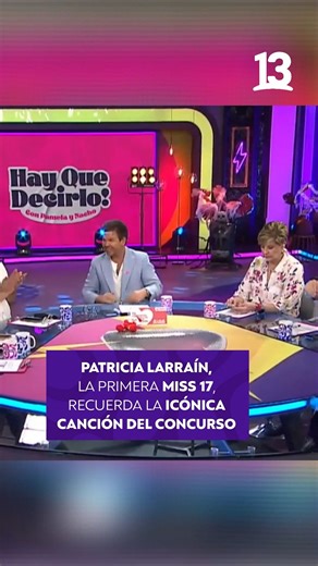 ¿Lo recuerdas? Miss 17 tiene onda... ¡Hoy Patricia Larraín hace 36 años debutaba como la primera Miss 17 en la historia... #HayQueDecirlo13 🤩 De lunes a viernes desde las 17hrs 💖por las pantallas de #El13 y #13Go 📲📺💻 | Canal 13