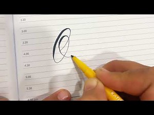 How to Write O in Beautiful Calligraphy | Relaxing Handwriting Practice
