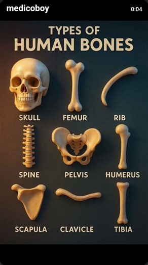 Anatomy.... Types Of Human Bones