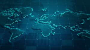 Global, Business, Map. Free Stock Video