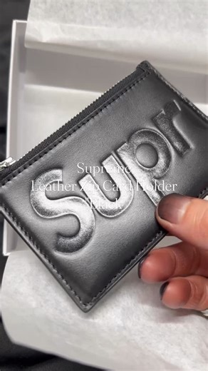 noriyasu kashiro on Instagram: "Supreme Leather Zip Card Holder "Black" @supremenewyork"