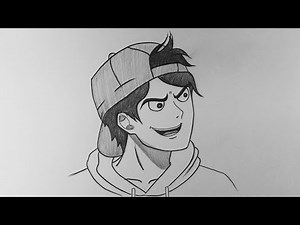 Menggambar KONA si preman sekolah dari animasi ‪@DHOTZ‬