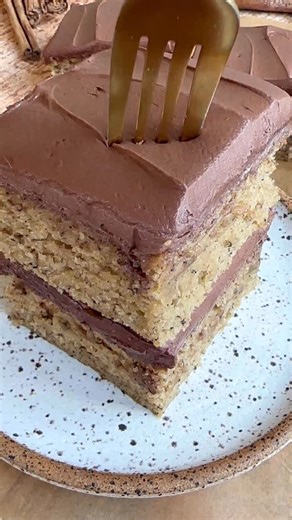 16K views · 25 reactions | Super moist banana cake is the perfect way to use up all of those ripe bananas! Combining it with chocolate buttercream frosting is honestly the best way to seal the deal! I do have this cake on my website in full chocolate as well. For the recipes just visit my website www.goldengracekitchen.com and search banana cake or google golden grace kitchen banana cake #bananabread #bananacake #chocolatebuttercream #glutenfree | The Golden Grace Kitchen | Facebook