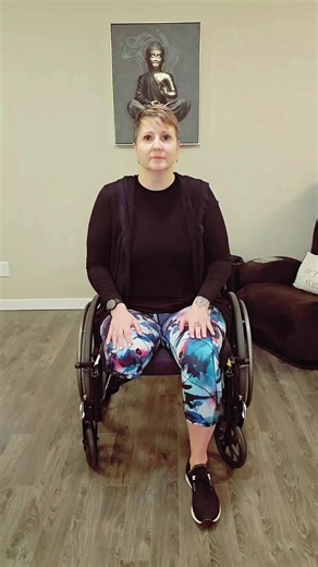 Follow along! Just dance! #fyp #chairdancing #wheelchairdancing #wheelchairfitness #wheelchairdance #anyonecandance #danceeveryday #dance #onelegdancer #dancersoftiktok #disabilitytiktok #amputee #amputeetiktok #amputeedance