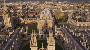Aerial Radciffe Camera Library Oxford University Stock Footage Video (100% Royalty-free) 3450314269 | Shutterstock