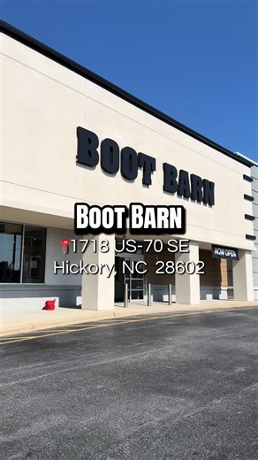 ‼️HICKORY, NORTH CAROLINA HAS A BOOT BARN‼️ I was so excited to come check out the BRAND NEW Boot Barn location in Hickory, NC today. They have boots, hats, apparel, & so much more.🤠 Let me know in the comments if you have been before or plan on going soon!🤎 Happy Shopping friends 🛒🛍️💗 #bootbarn #hickorync #western #cowboy #fyp