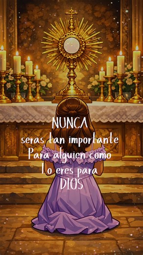 Nunca serás tan importante para nadie como lo eres para Dios. ✨🙏 Dios te conoce, te ama y te valora más de lo que puedes imaginar. Aun cuando el mundo no reconozca tu esfuerzo, cuando te sientas olvidado o cuando las personas no te den el lugar que mereces, recuerda que para Dios tu vida tiene un valor infinito. Él conoce tus luchas, tus lágrimas, tus sueños y cada oración que sale de tu corazón. Para Él no eres uno más: eres su hijo amado, su creación perfecta. Confía siempre en su amor, porqu