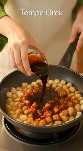 RESEP DI DESKRIPSI - Orek Tempe Pedas Manis #jajanan #olahanudang #kuliner