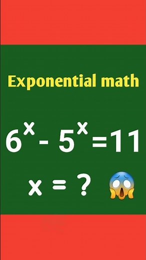 Exponential equation solving
