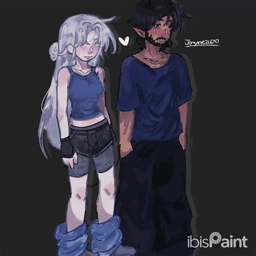 Pajamas! (I need more practice with full body 🥲)#digitalart #fyp #timelapseart #oc #ibispaintx