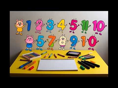 Amazing Number Art Challenge | Draw 1–10 with Fun Characters! Kids Will Love This!