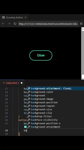 Glowing Animation:- HTML & CSS #html #css #coding #webanimation