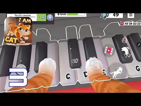 I Am Cat - Piano Melody and Mouse Catcher Gameplay Walkthrough (Android ios)