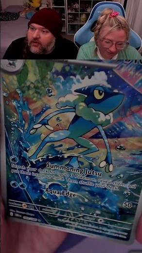 🐸 Full Art Frogadier is a New Favorite! 🐸 #pokemon #chaosrising #pokemoncards