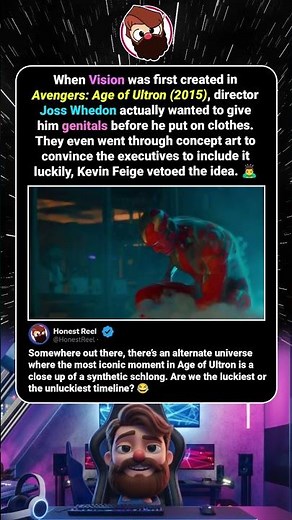 Marvel Almost Gave Vision Genitals in Avengers Age of Ultron — Kevin Feige Stopped It #sehar