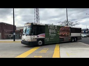 New Jersey Transit 2018 MCI D4500CT #18112 entering Atlantic City Bus Terminal Signed up as a 177X