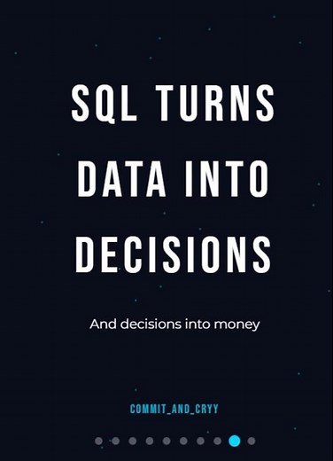 Why should I learn sql? #sql #coding