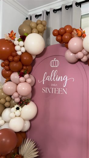 🍂Falling Into Sixteen🍁 #sixteen #birthday #autumn #fall #balloons