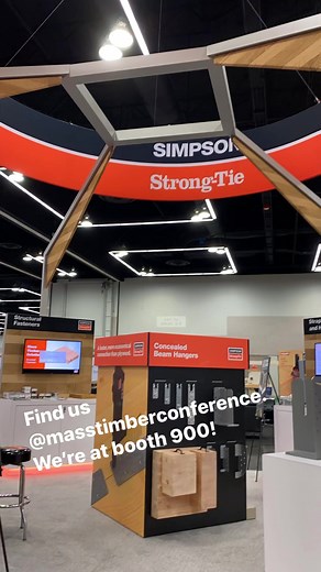 If you’re attending the International Mass Timber Conference, drop by our booth 900 and say hello! We have a variety of mass timber solutions for your projects! | Simpson Strong-Tie
