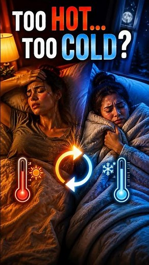 Why You Feel Hot... Then Cold While Sleeping😴#shorts #humanbody #health #sleepscience #bettersleep