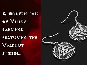 12 reactions | The Valknut is the symbol of slain warriors who died gloriously in battles. These warriors live in Valhalla, waiting to fight again in the last great battle of Ragnarok. Representing courage, bravery, and destiny throughout this life and the next. Shop here >> https://ancientreasures.com/products/viking-valknut-earrings | Ancient Treasures | Facebook